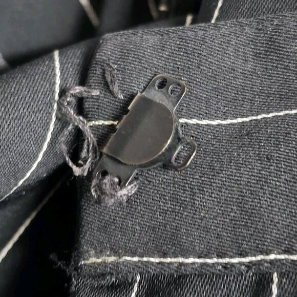 VTG Noviello Bloom Bergdorf Goodman Black Pinstriped Two Piece Skirt Suit Size 4 - Picture 5 of 11